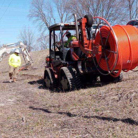 CAT5 equipment operator on job site