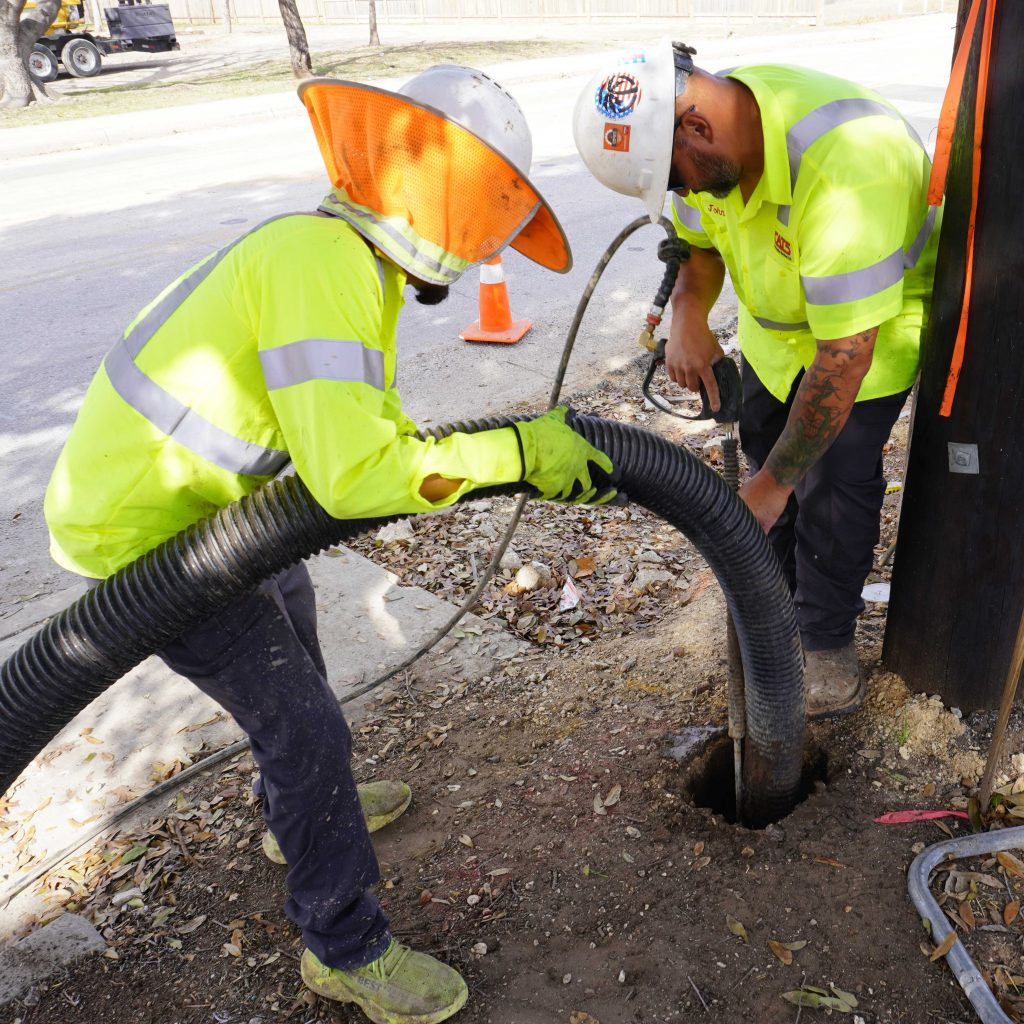 CAT5 workers following safety procedures